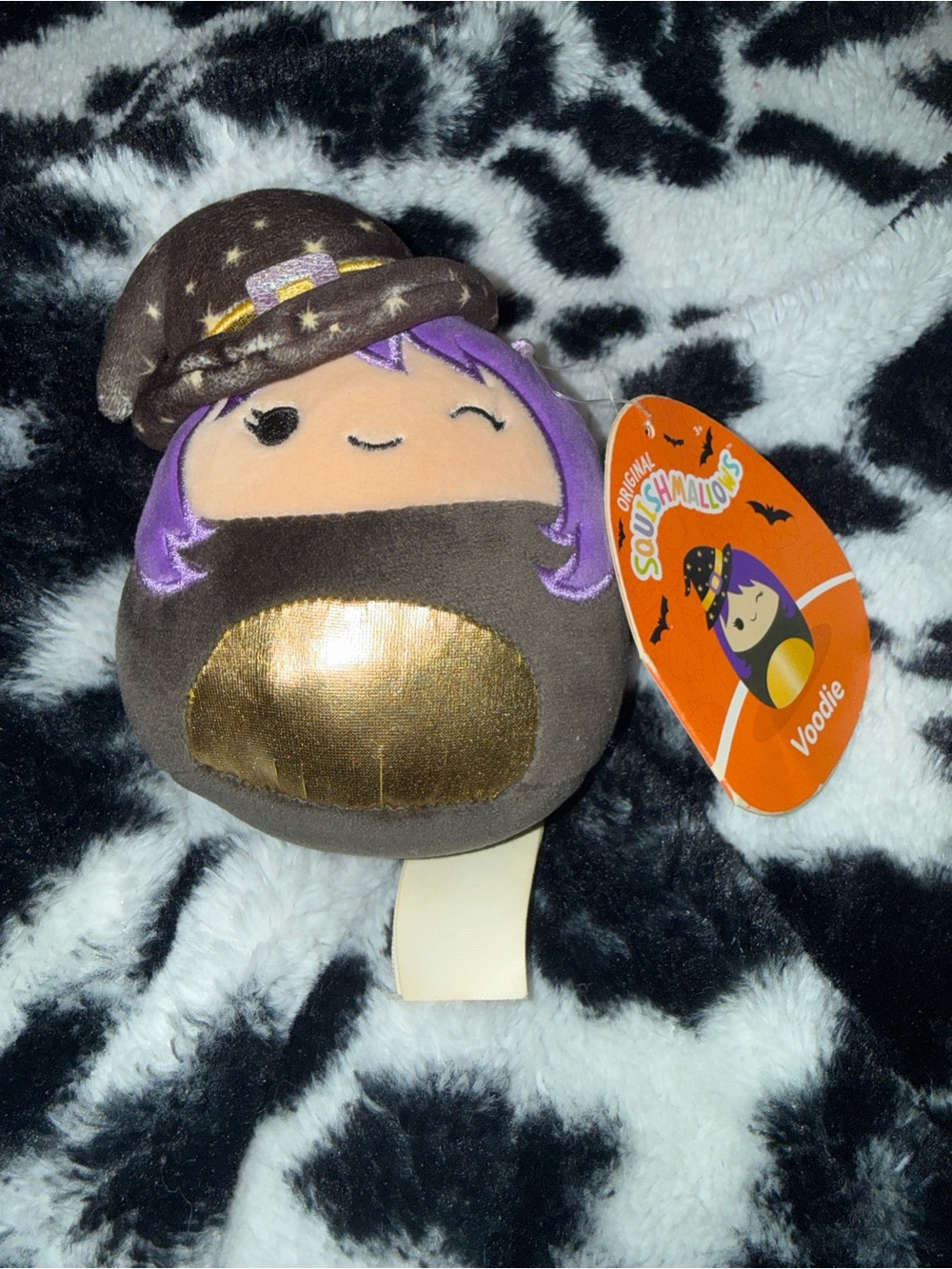 Squishmallows Voodie Halloween Plush - Purple & Brown NWT